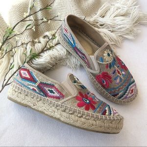 Johnny Was Catopsia Embroidered Espadrilles